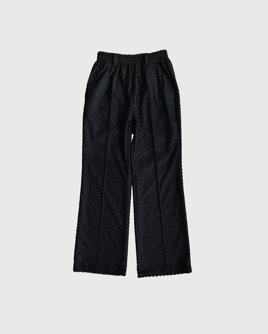 Flare Pants Black Waffle