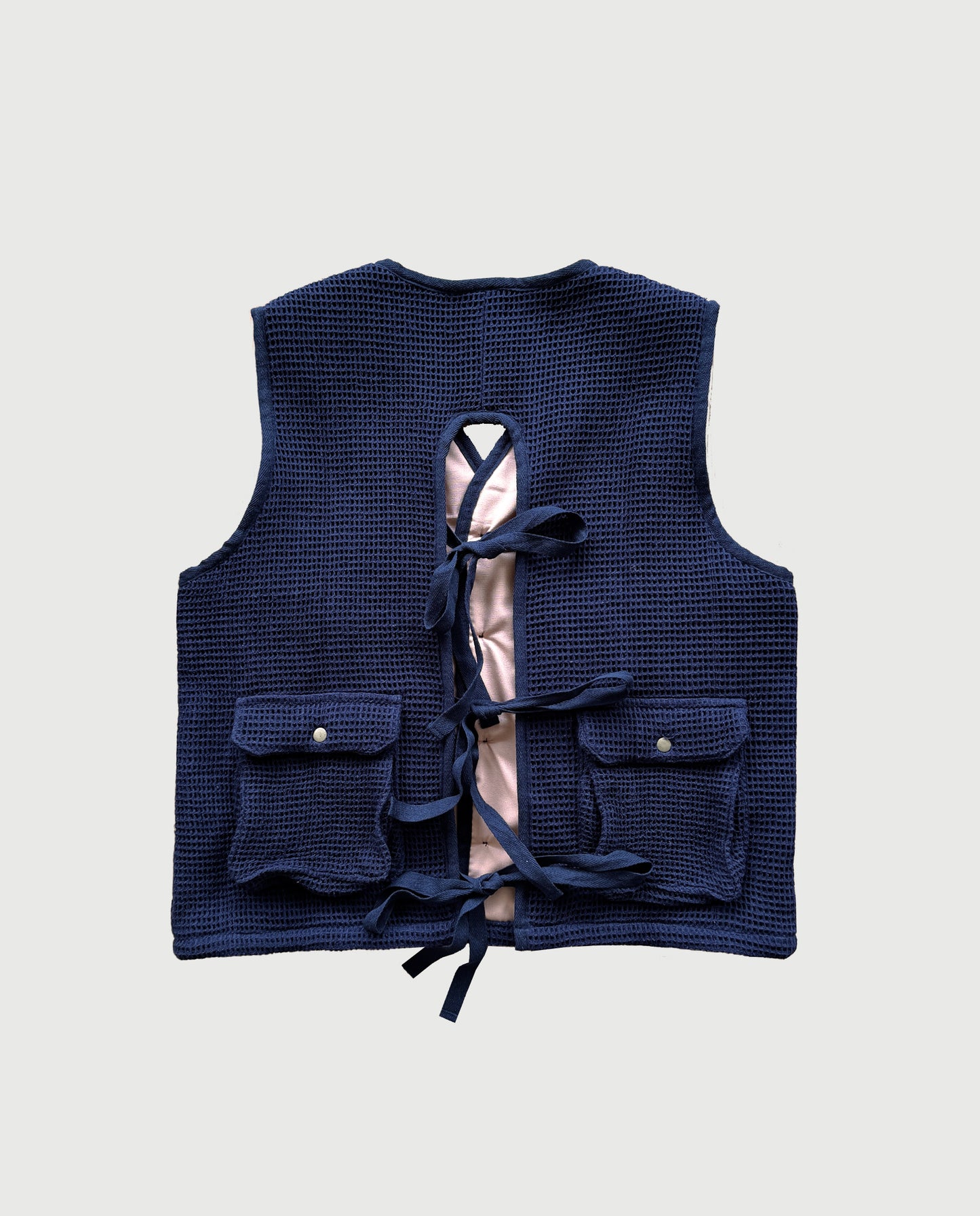 Oldtimer Outdoor Vest Indigo Waffle