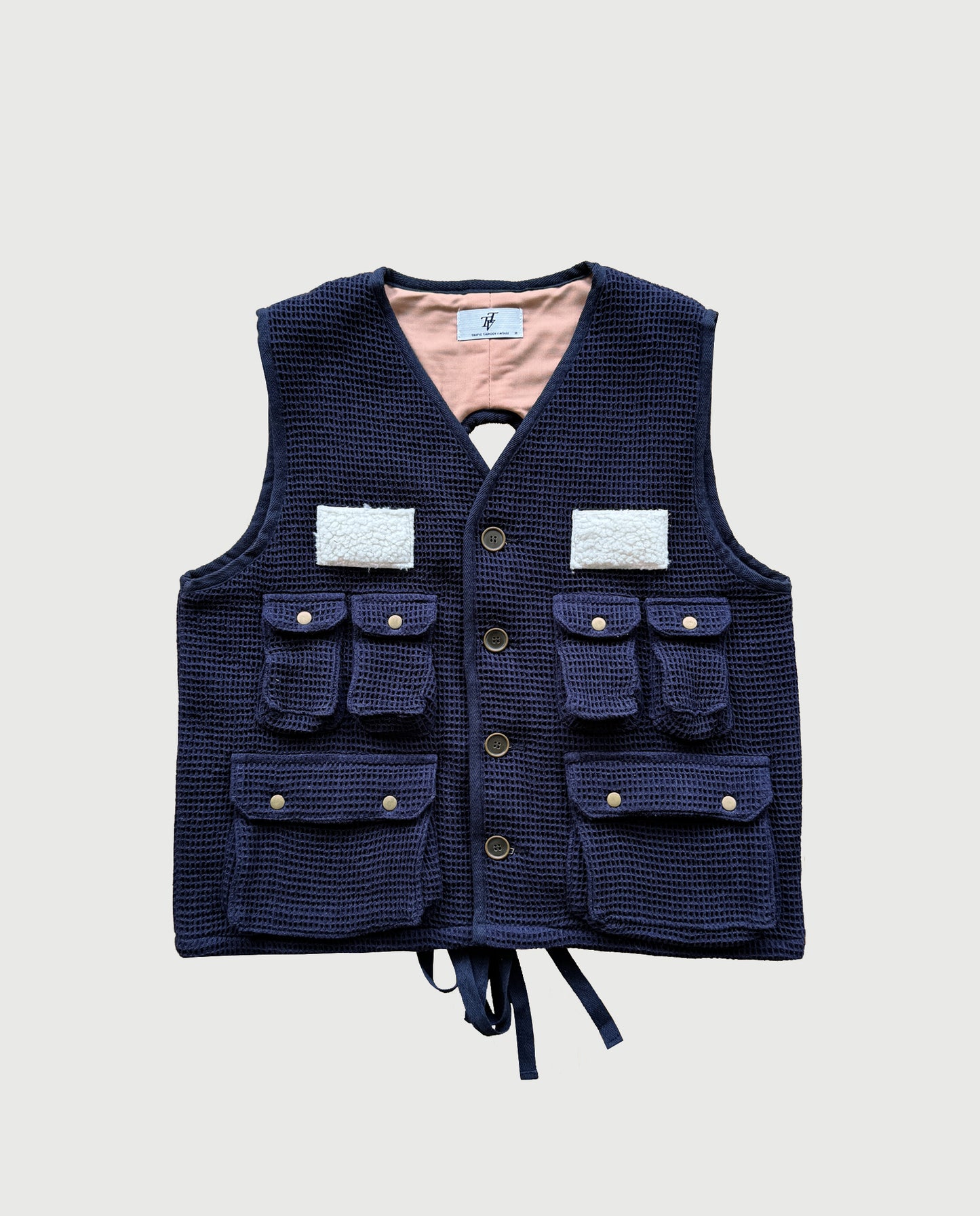 Oldtimer Outdoor Vest Indigo Waffle